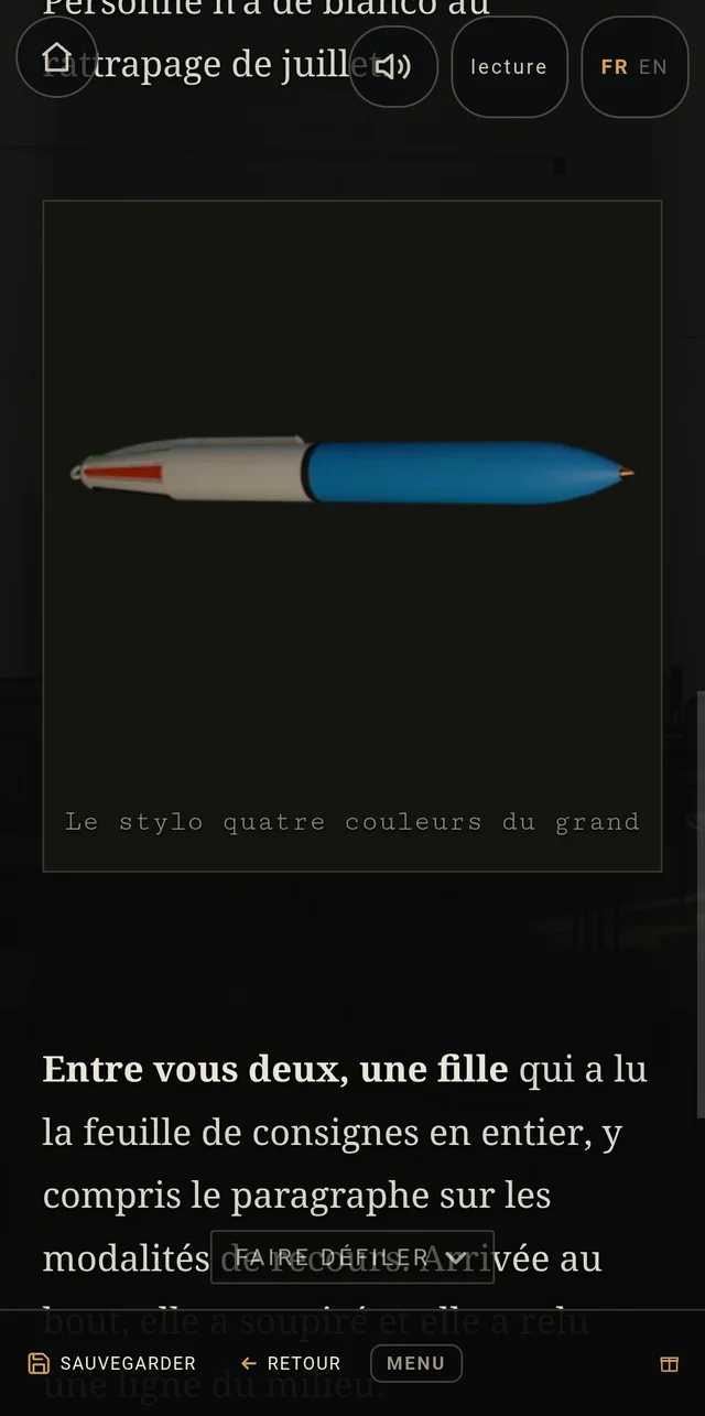 A game object shown up close