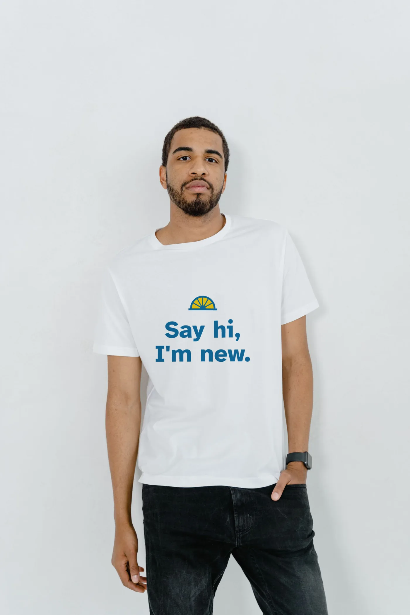 "Say hi, I'm new." for moving-in day
