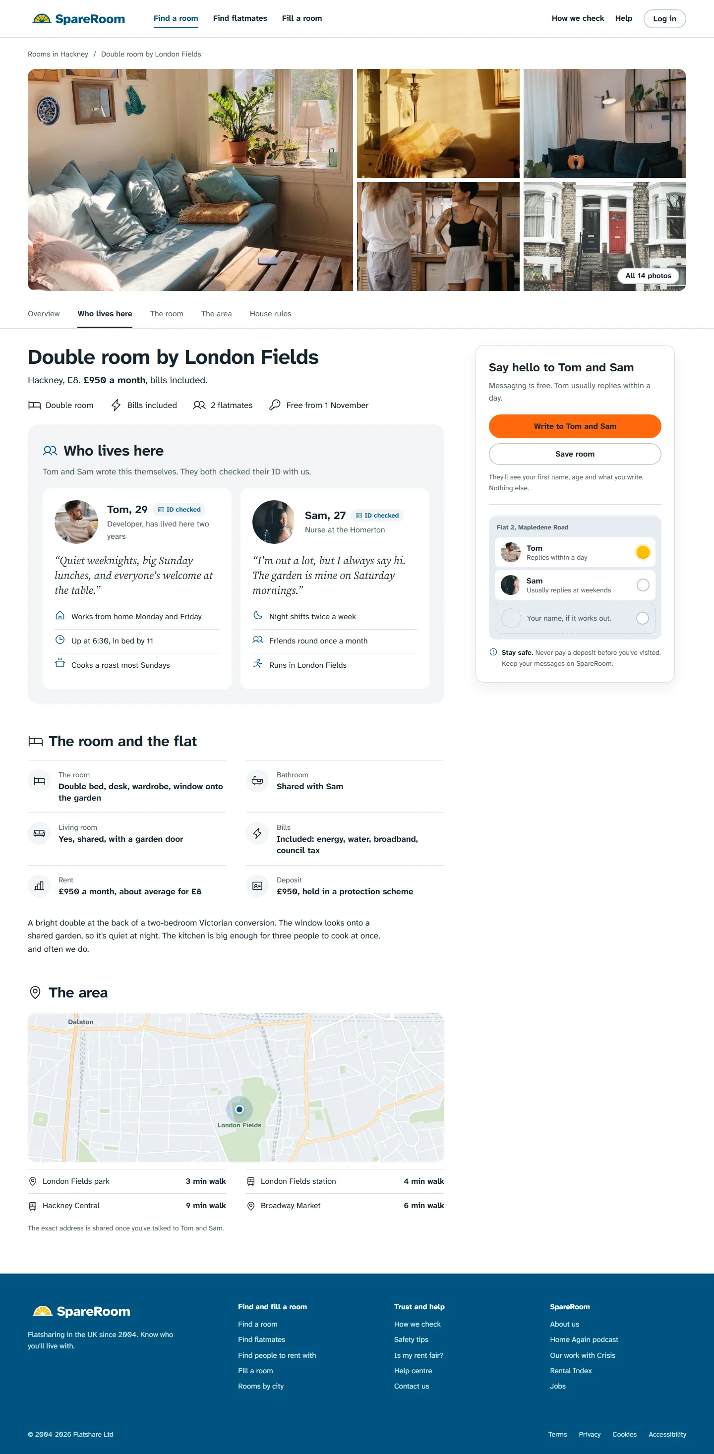 Listing after