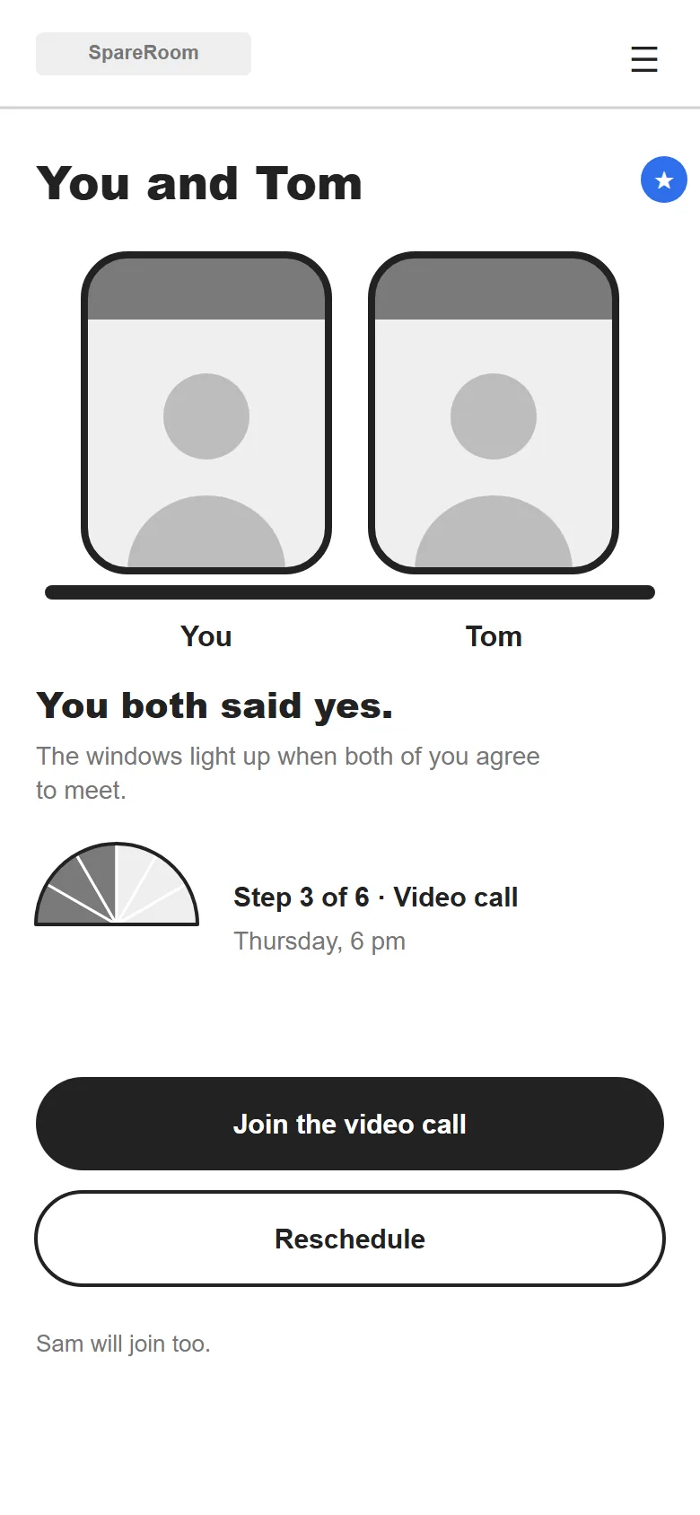 The "you and them" pair, mobile